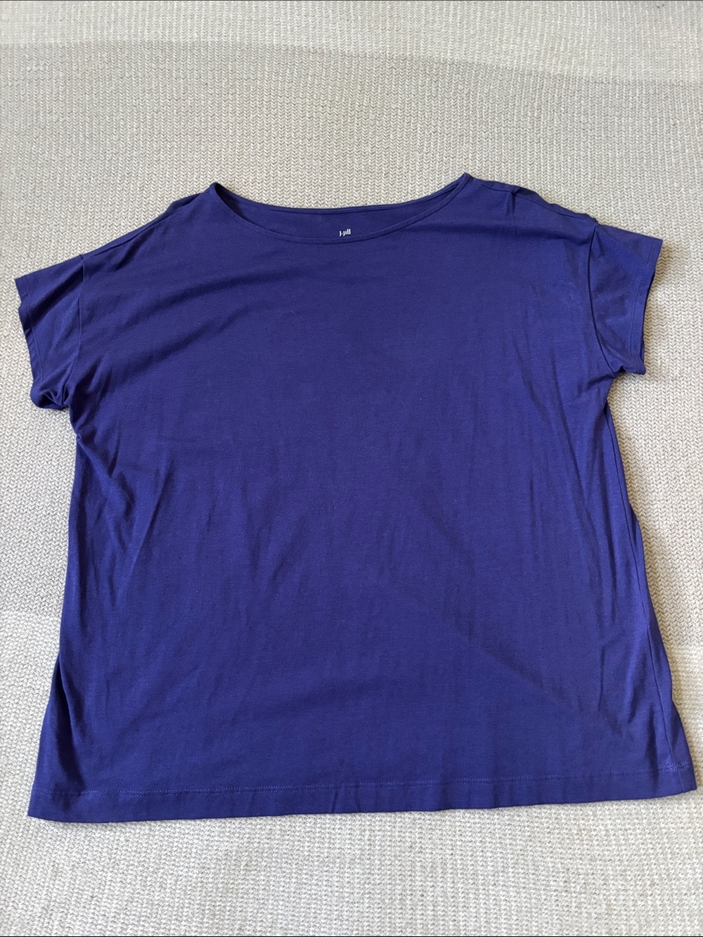 Women's Relaxed Crew Neck Top - Purple